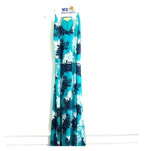 Loft maxi dress with tie for waist and halter top